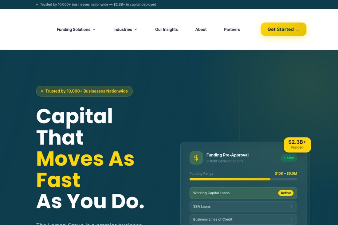 The Lemon Group website screenshot
