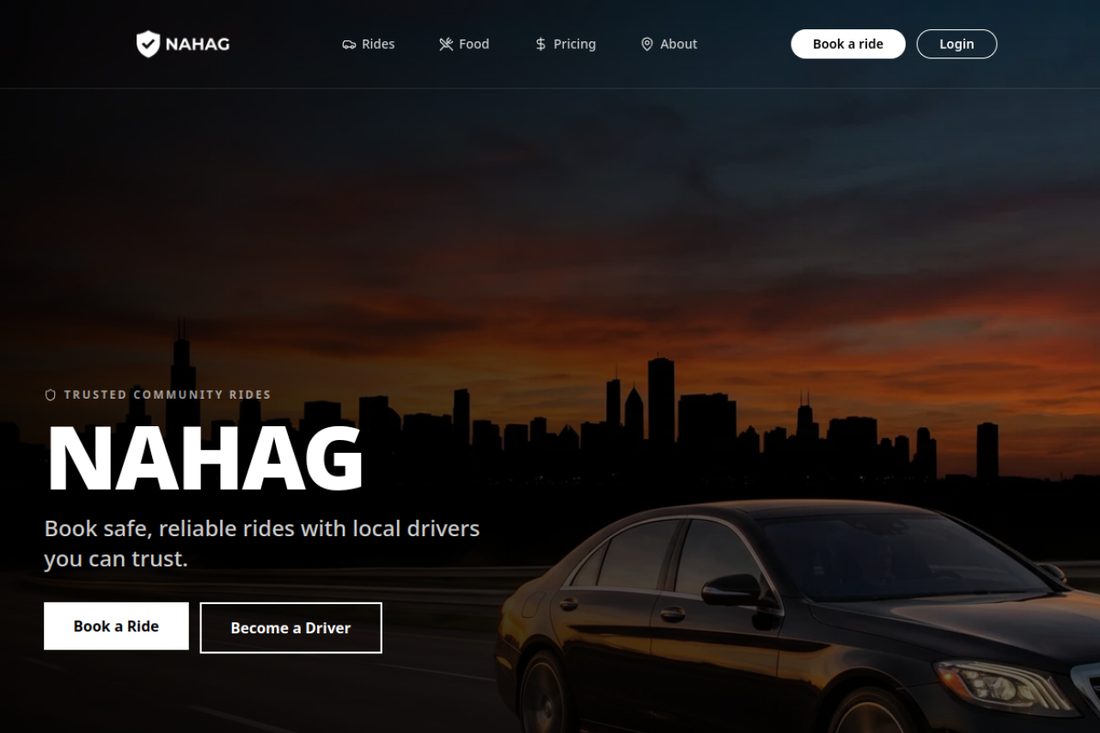 NAHAG website screenshot